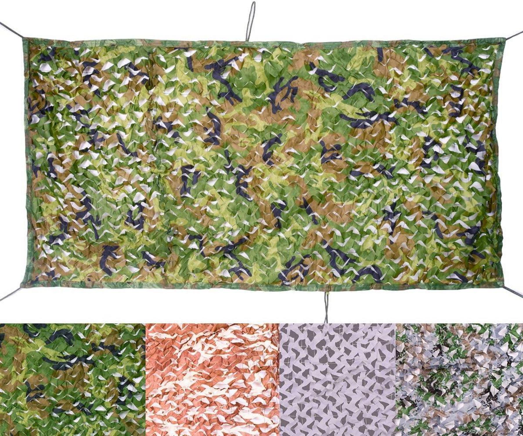 Camouflage Netz Army Tarnnetz Jagd Sonnenschutz 3 x 3 m Woodland