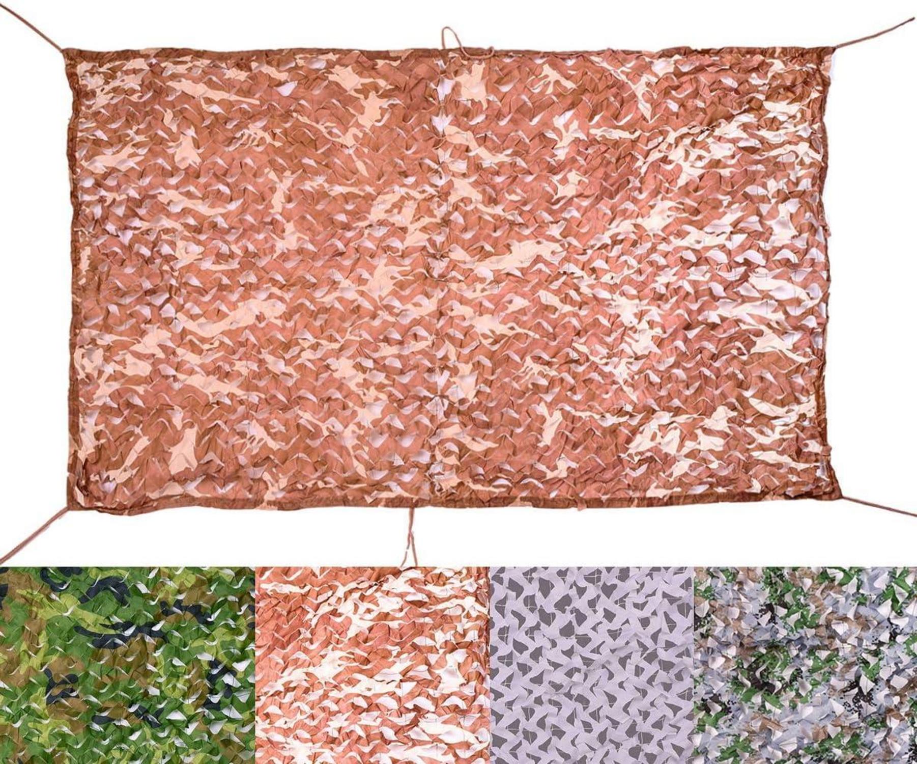 Velity Tarnnetz Camouflage Netz 4 x 5 m Sonnenschutz Garten Deko