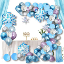Schneeflocken Luftballons Winter Wonderland Dekoration 99er Pack