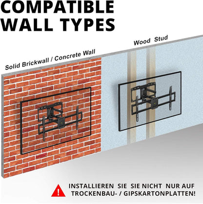 TV Wandhalterung Schwenkbar Neigbar für 47-84 Zoll LED LCD Plasma bis VESA