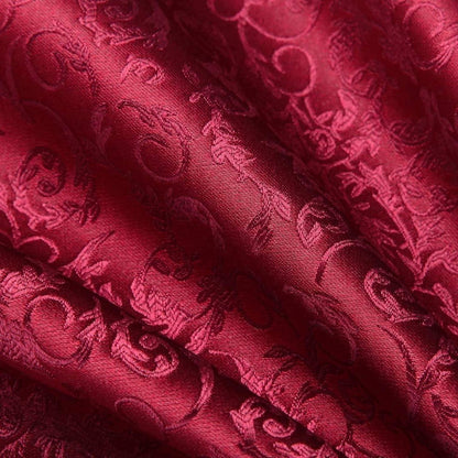 Herren Krawattenschal Set Paisley Rot mit Einstecktuch