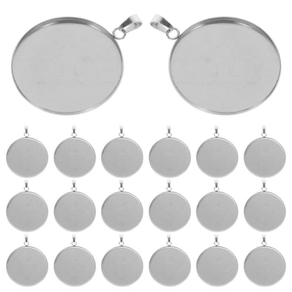 Runde Lünette Anhänger Tabletts Set für DIY Schmuckherstellung