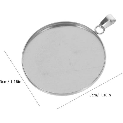 Runde Lünette Anhänger Tabletts Set für DIY Schmuckherstellung