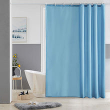 Duschvorhang Polyester Hellblau schimmelresistent wasserabweisend