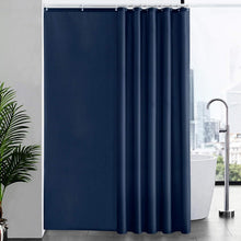 Extra Langer Duschvorhang Anti-Schimmel Textil Blickdicht Blau