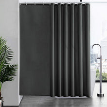 Duschvorhang Überlänge Anti-schimmel wasserdicht 244x200cm Dunkelgrau
