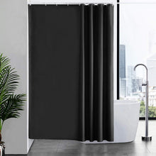 180x200 Duschvorhang aus Stoff Anti-schimmel waschbar Schwarz