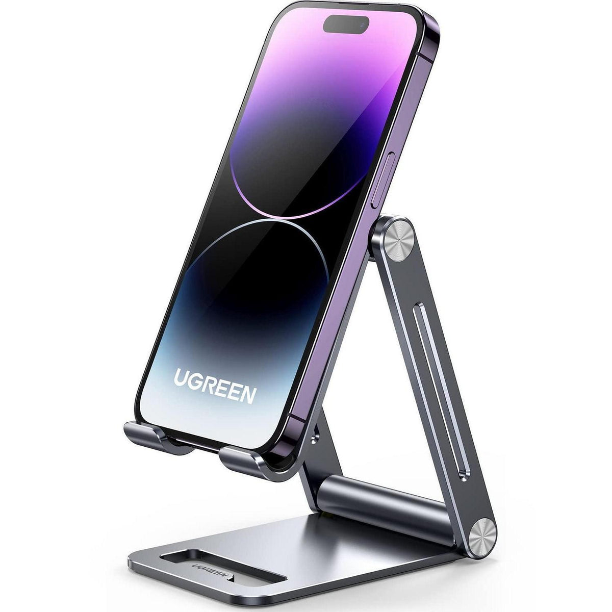 Verstellbarer Handy Ständer aus Aluminium – Kompatibel mit iPhone & Galaxy