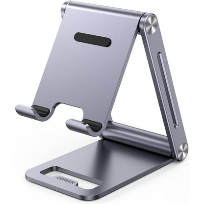 Verstellbarer Handy Ständer aus Aluminium – Kompatibel mit iPhone & Galaxy
