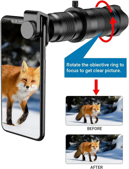 Teleobjektiv Smartphone 28x HD Zoom Kamera-Set für iPhone Samsung