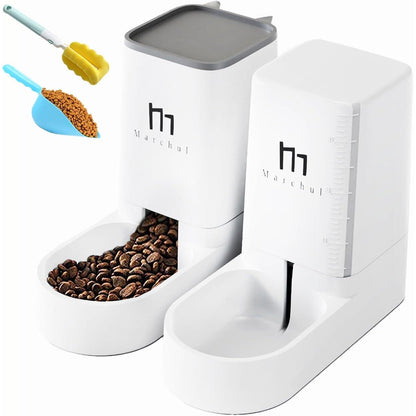 Automatisches 2-in-1 Futter- und Wasserspender für Haustiere, 3,8 l