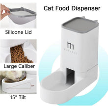Automatischer Futterspender für Hunde und Katzen, 3,8 L, Weiß