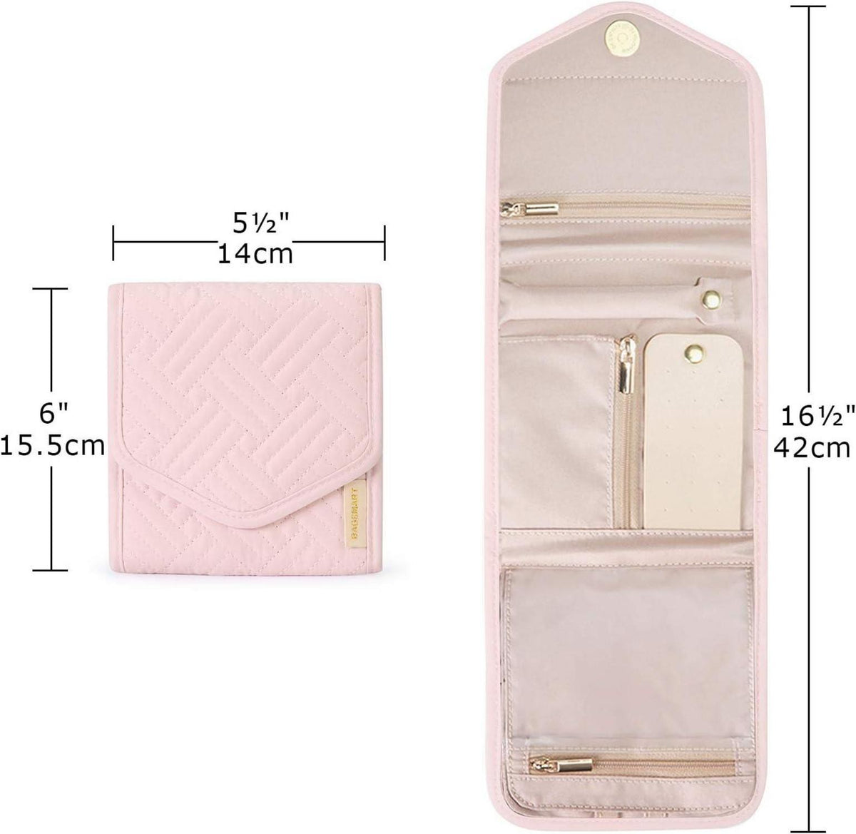 Schmuck Organizer Tasche für Reise - Schmuckaufbewahrung mit