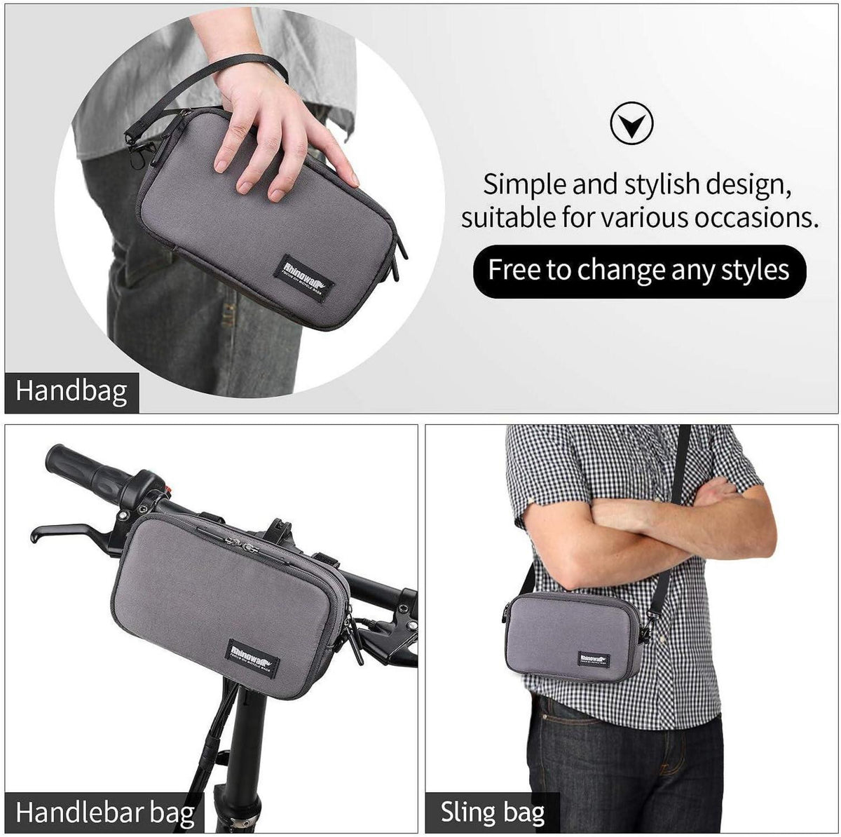 BAIGIO Vordertasche Fahrrad Lenkertasche Regenhülle