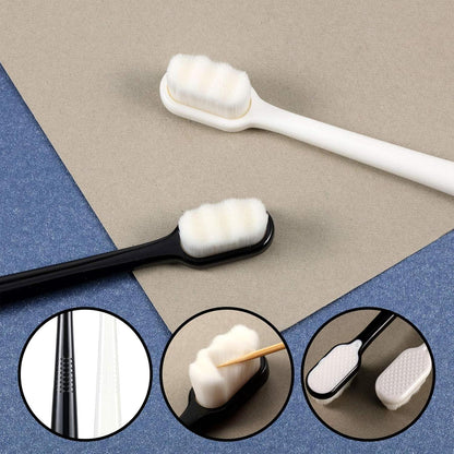 4-teilige Nano-Soft-Zahnbürste mit extra weichen Borsten