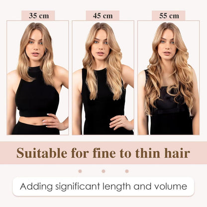 Blond Tape Extensions Echthaar 50cm - 40 Stück Remy Haarverlängerung
