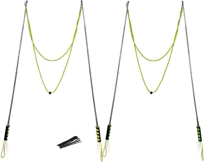 Riesenseifenblasen Set 2 Stück Edelstahl Teleskopisches Design