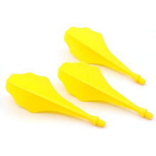 Dartflüge Set Gelb Welle verstärkte Mikrolinien 74,5mm 3er