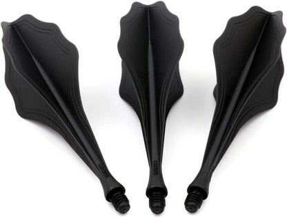 Dartflüge Traj AK8 Schwarze Welle 3er-Set Ergonomisches