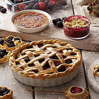 Tiefes Kuchengericht aus Porzellan – Backform für Kuchen & Auflauf 26cm