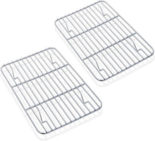 Auskühlgitter Edelstahl 2er-Set Braten Backen Grillen Kühlen 21,5 x 16