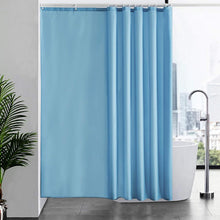 Duschvorhang Anti-schimmel Überlänge Textil Stoff 200x200cm Hellblau
