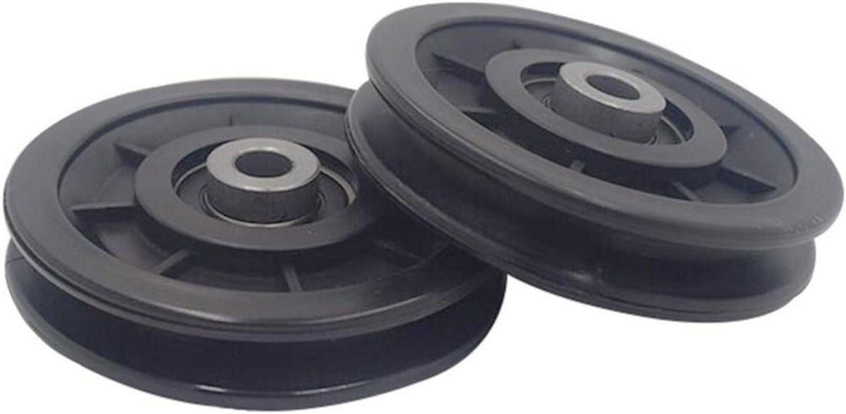 2x LFJ 90mm Nylon Umlenkrolle Fitnessgeräte Ersatzteil