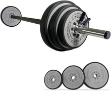 TrainHard 20 kg Hantelset mit Langhantelstangen und Hantelscheiben
