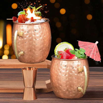 Moscow Mule Kupferbecher-Set 4 Premium 54cl 540ml Cocktail