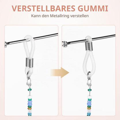 Brillenkette Damen mit Perlen – Anti-Rutsch Brillenband