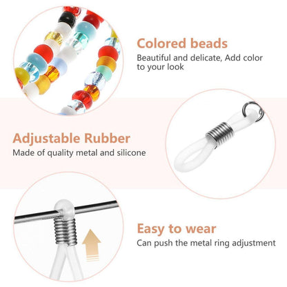 Brillenkette Damen mit Perlen – Anti-Rutsch Brillenband