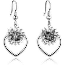 Tulip Daisy Silber Ohrringe Statement Blumenschmuck Frauen