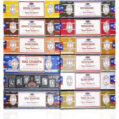 Satya Räucherstäbchen 12er Pack: Exklusive Düfte & Naturharze