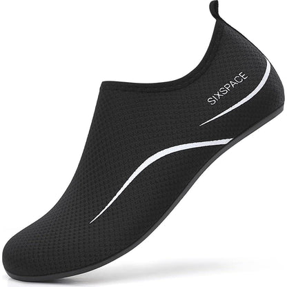 Badeschuhe Wasserschuhe Schnell Trocknend Herren Damen Schwarz
