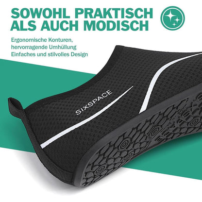 Badeschuhe Wasserschuhe Schnell Trocknend Herren Damen Schwarz