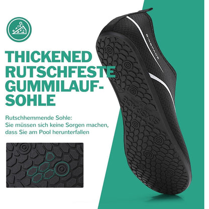 Badeschuhe Wasserschuhe Schnell Trocknend Herren Damen Schwarz