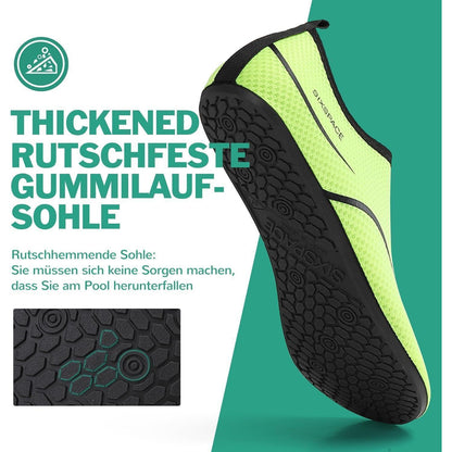 Badeschuhe Wasserschuhe Schnell Trocknend Rutschfest Grün 42