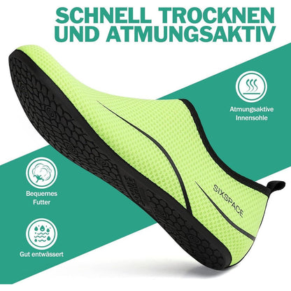 Badeschuhe Wasserschuhe Schnell Trocknend Rutschfest Grün 42