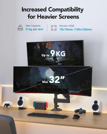 Monitor Halterung 2 Monitore für 13-32 Zoll
