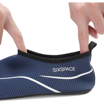 Badeschuhe Wasserschuhe Schnell Trocknend Rutschfest Dunkelblau