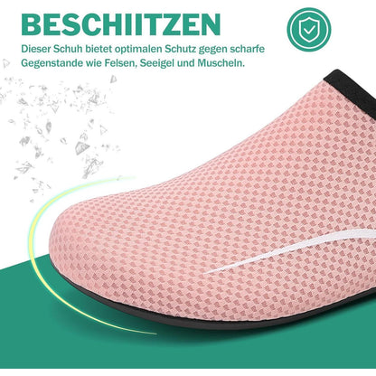 Badeschuhe Wasserschuhe Schnell Trocknend Damen Herren Rosa 42