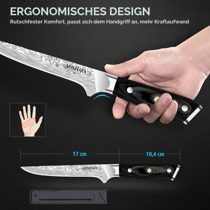 Filetiermesser 15 cm – Scharfes Ausbeinmesser für Fisch & Fleisch