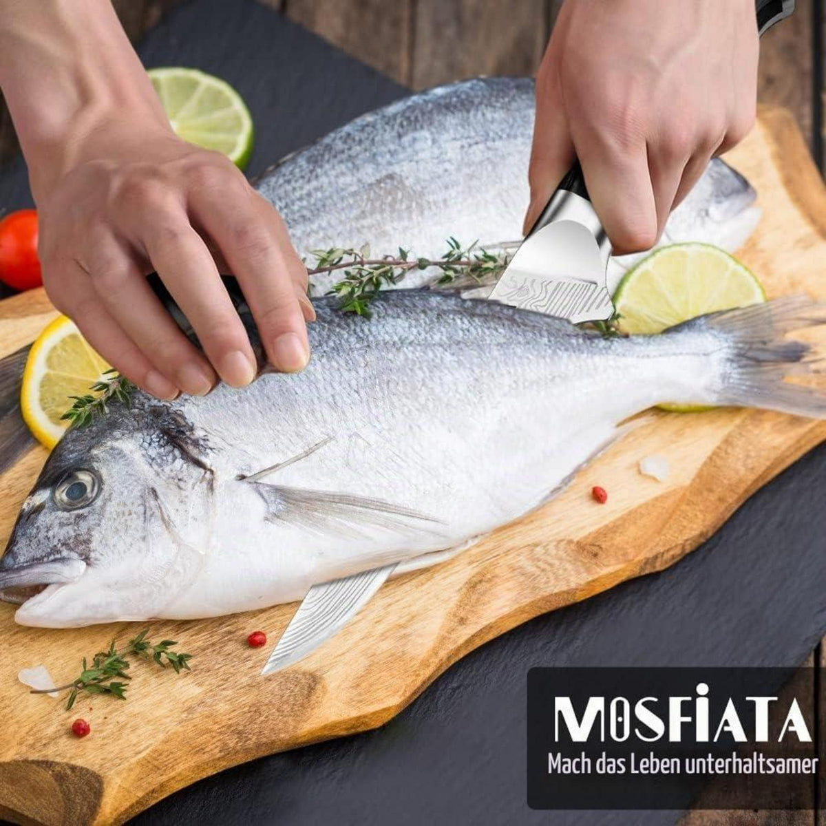 Filetiermesser 15 cm – Scharfes Ausbeinmesser für Fisch & Fleisch