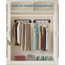 OROPY Industrierohr Kleiderstange 2er Set, 49cm