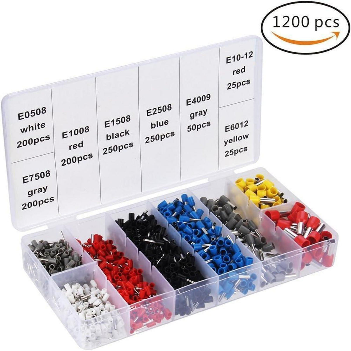 Crimpzange Aderendhülsen Set 0,25-10mm² mit 1200 Hülsen