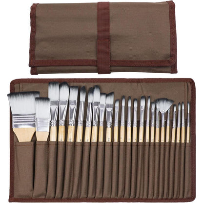 Artecho Pinselset Acryl Aquarell Öl Steinmalerei 24 Größen