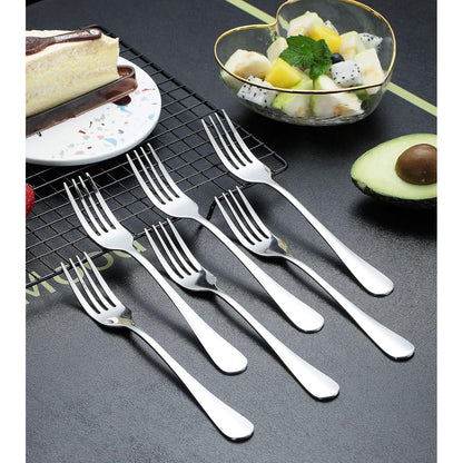 Edelstahl Gabeln Set 6er 20.8cm Tafelgabeln Besteck