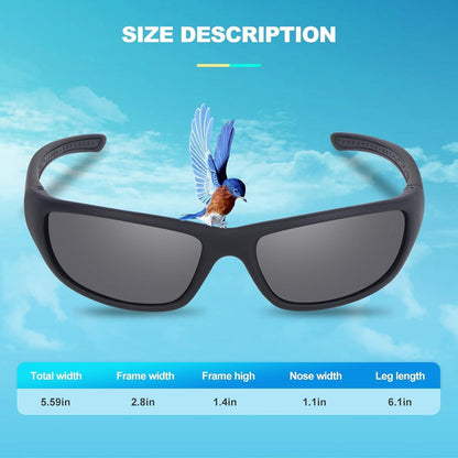 Polarisierte Sportsonnenbrille UV400 Schutz Herren Damen