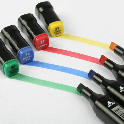 Bunte Twin-Tip Textmarker Set mit Tasche - 40 Marker & Zubehör