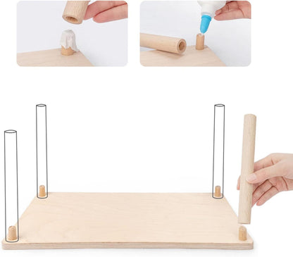 Holz Hamster Spielpodest Niteangel für Zwerghamster Mäuse Degus 7 Höhe